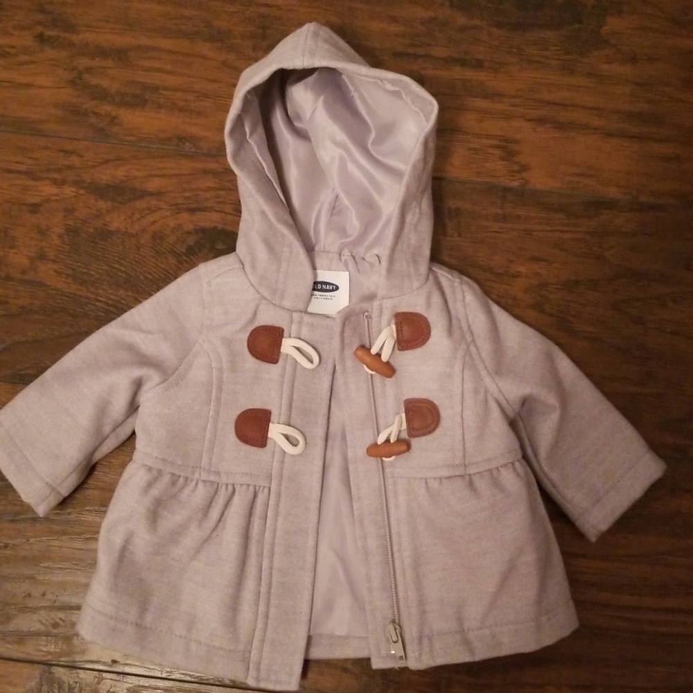 Old navy pea coat 0-3 months